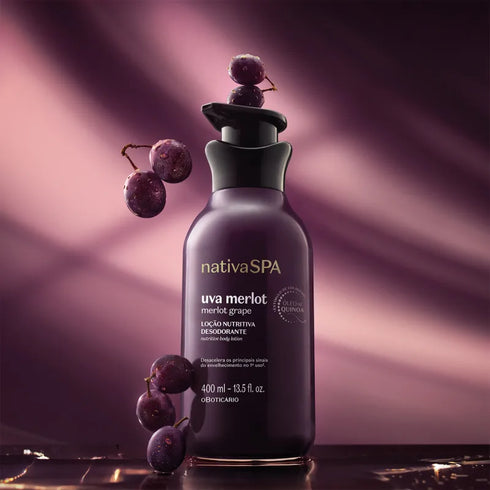 O Boticário Nativa Spa Merlot Grape Nutritive Body Lotion 400ml